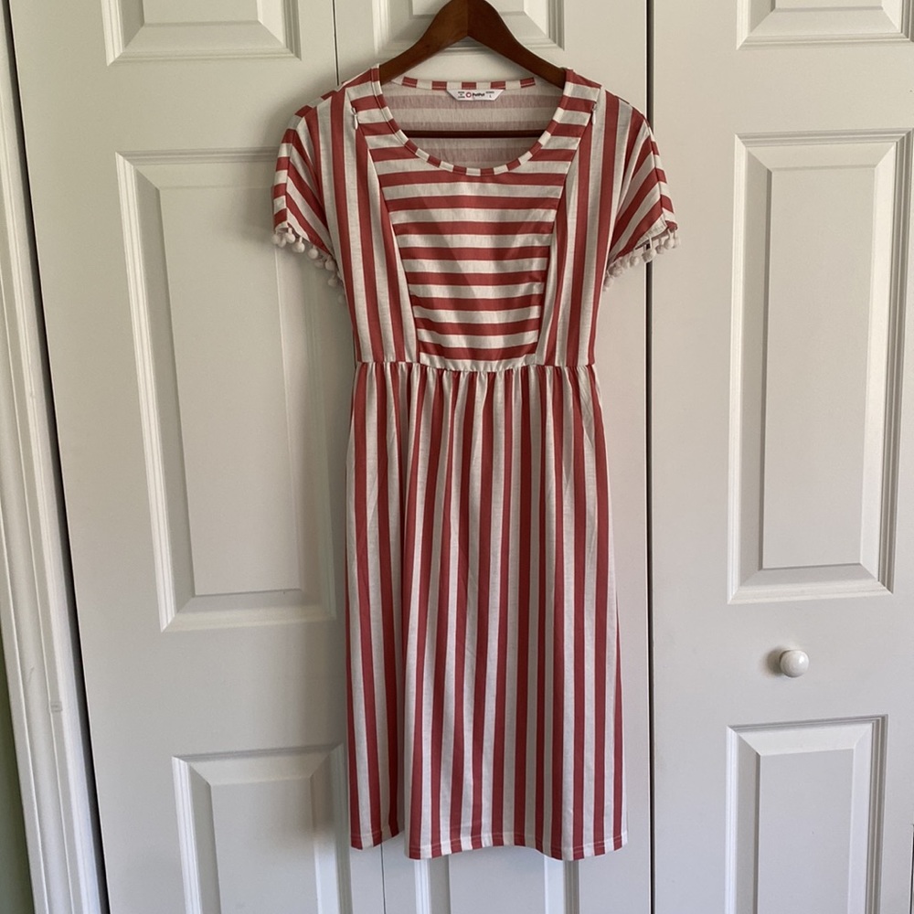 PatPat stripe maternity dress size large